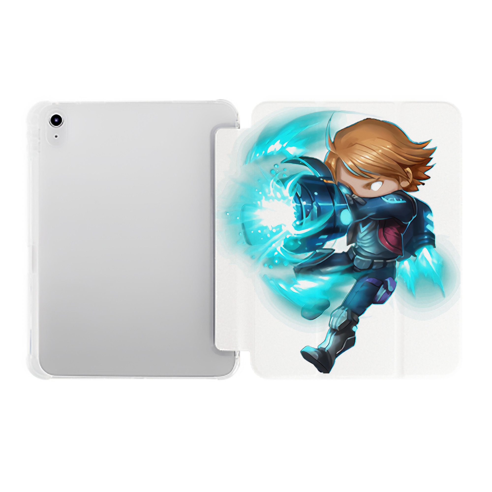 （画像用） リーグ・オブ・レジェンド League of Legends LOL IPad ケース ペン収納付き 三つ折りスタンド PUレザー×シリコン 対応機種9.5/10.5/10.9インチ